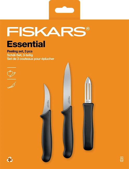 Peilių rinkinys FISKARS, 3 dalių