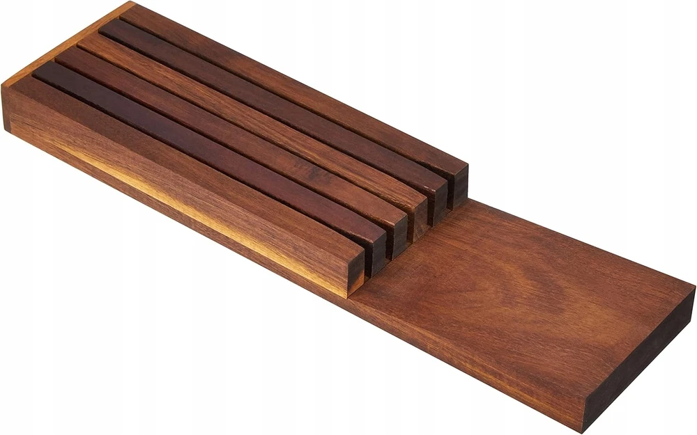 Peilių tvarkyklė Stalčių blokas 5 Continenta peiliams, tamsiai rudas