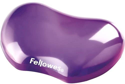 Pelės kilimėlis su riešo atrama FELLOWES CRYSTAL, juoda