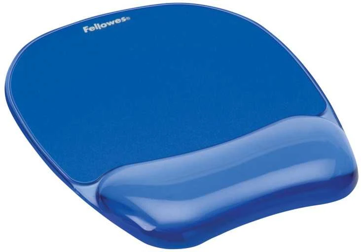 FELLOWES CRYSTAL Mėlynas Pelės kilimėlis w/ riešo atrama