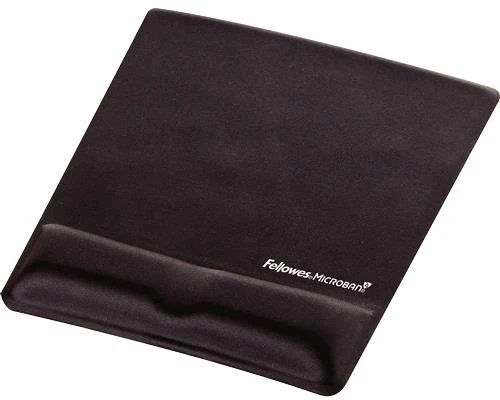 Kilimėlis pelei su riešo atrama FELLOWES PlushTouch™ (9252003), juoda sp.