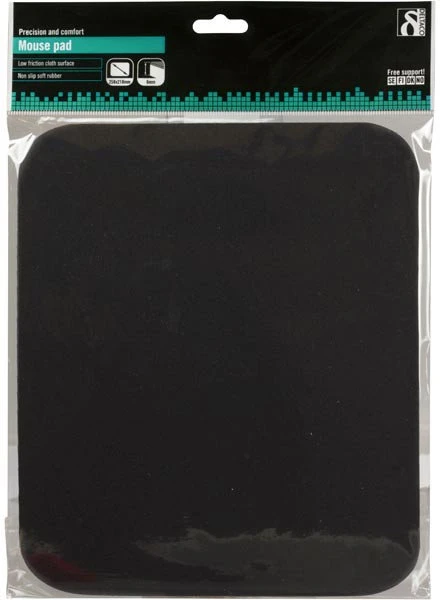 Pelės kilimėlis Trust, 21 cm x 25 cm x 0.3 cm, juoda