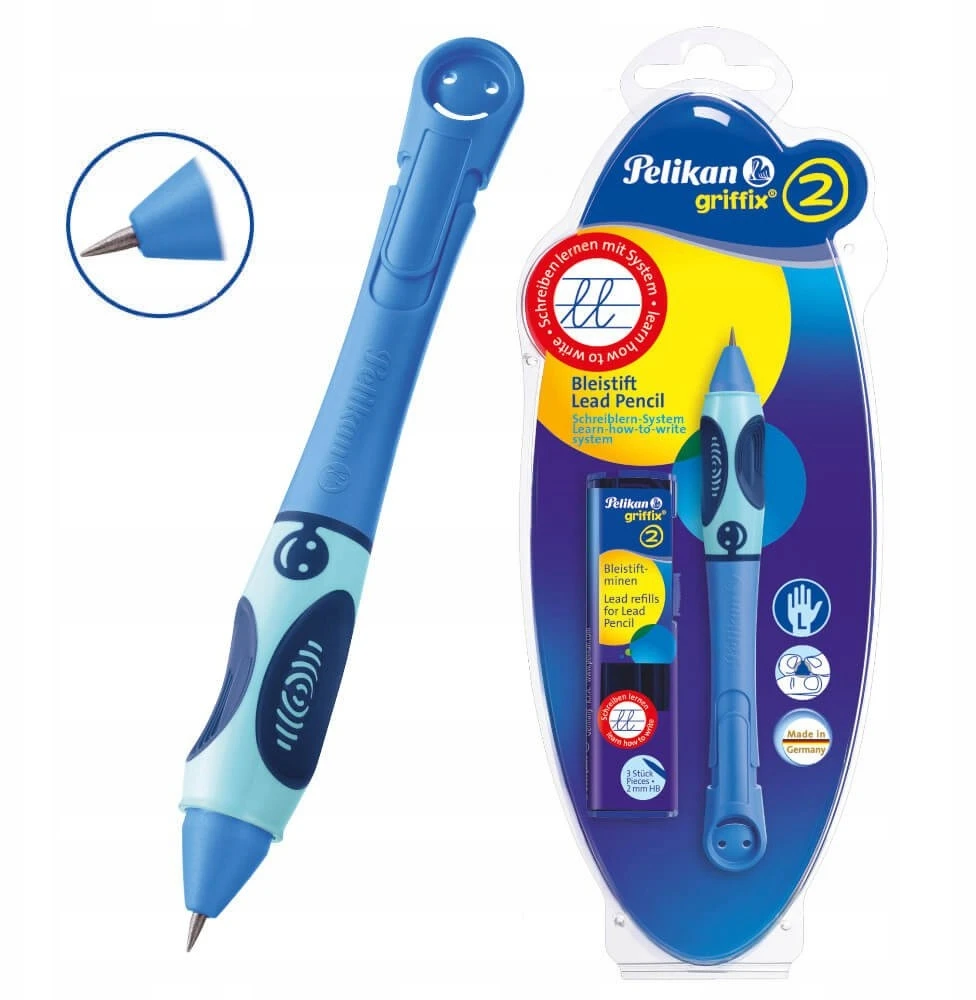 Pelikan Griffix automatinis pieštukas kairiarankiams, mėlynas