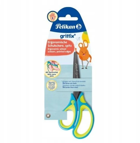 Pelikan griffix Ergonomikos žirklės, 15 cm, kairiarankiams