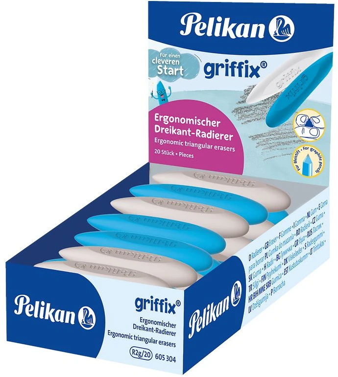 Pelikan Griffix trójkampinė trintukė 2 storio trynimui