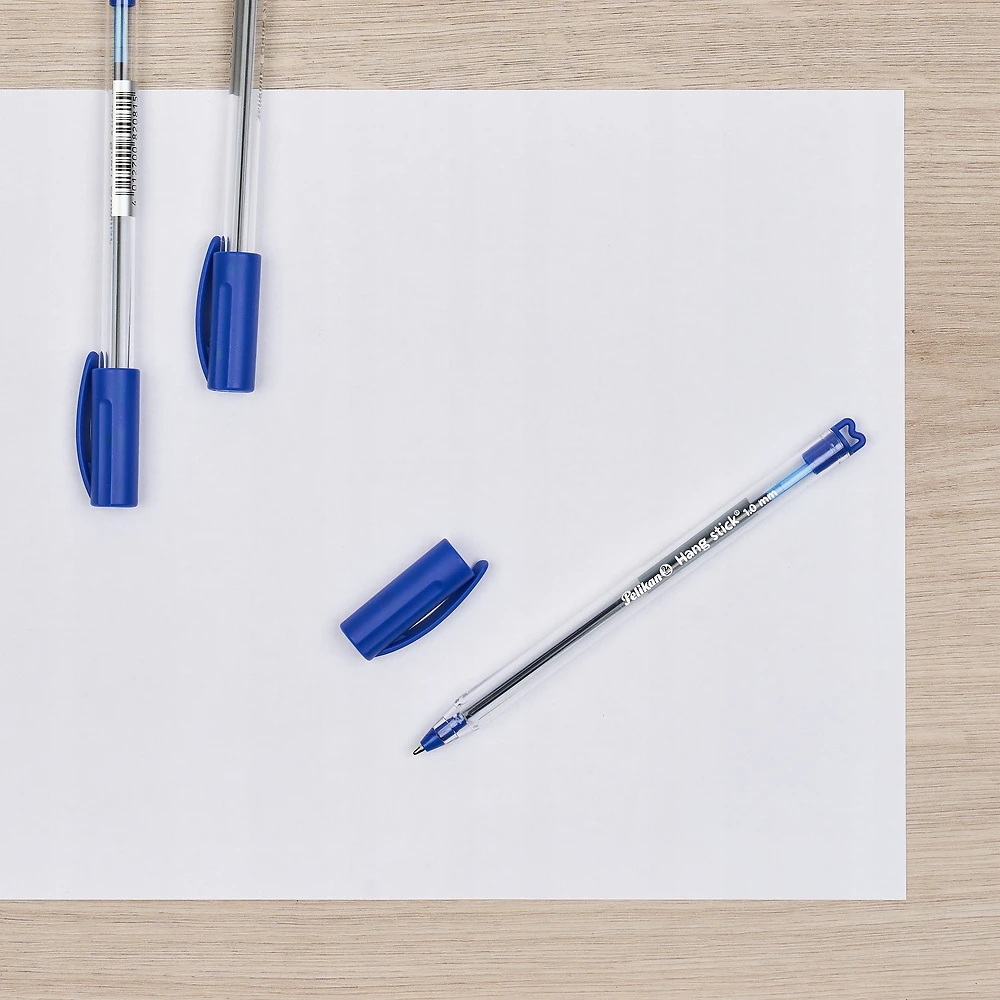 Pelikan Hang Stick mėlyni rašikliai, 4 vnt.