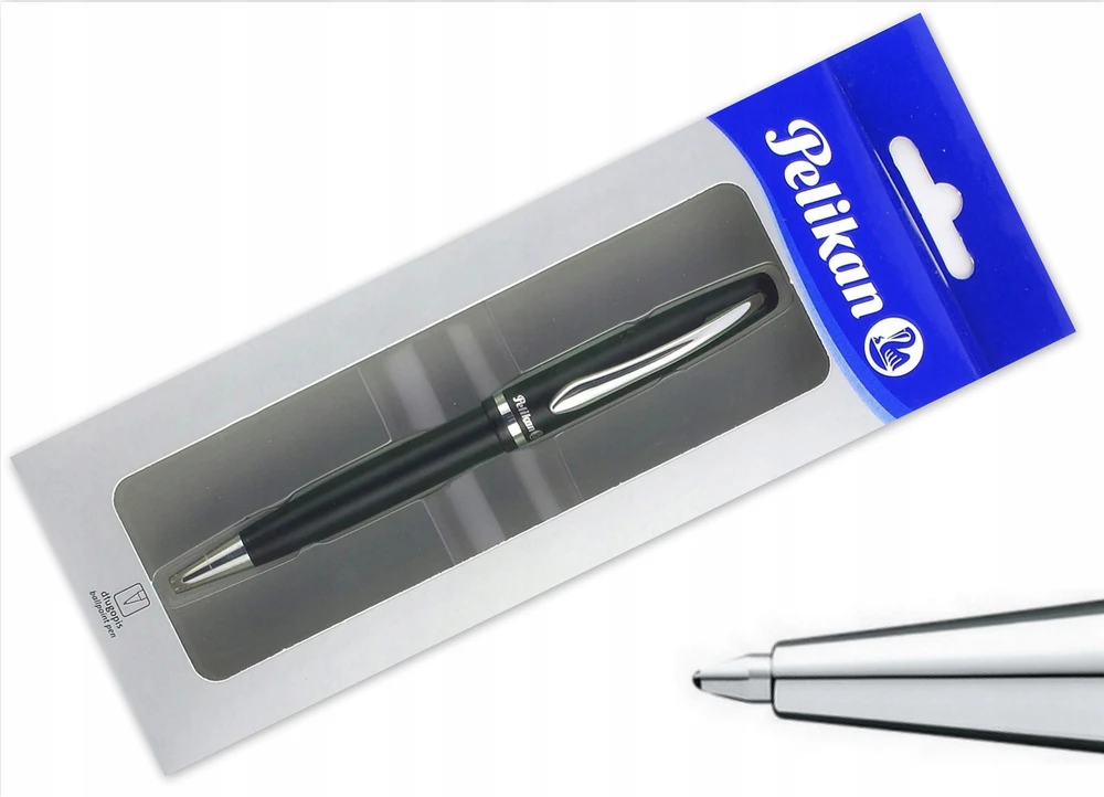 PELIKAN METAL BALLpoint JAZZ ELEGANT Matinis Juodas DOVANŲ DĖŽUTĖJE