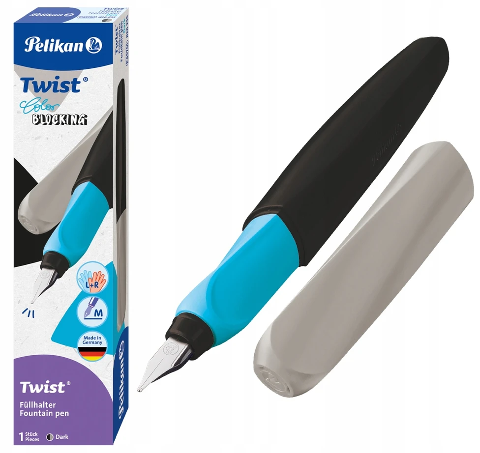 Pelikan Plunksnakotis TWIST P457M juoda-mėlyna-pilka