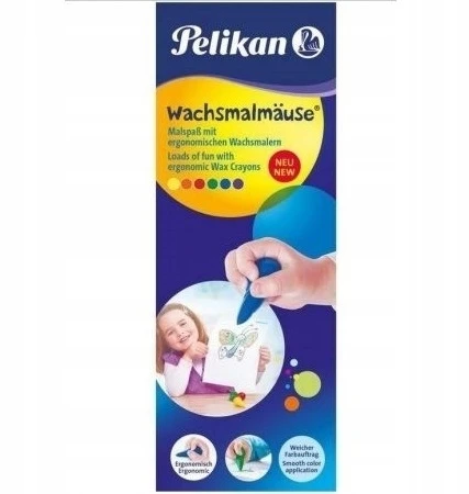 Pelikan vaško kreidelės, 6 spalvos