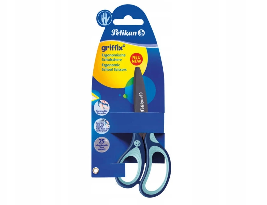 Pelikan Žirklės Griffix L, mėlynos
