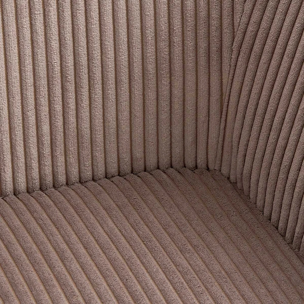 PEMA ruda velvetinė pasukama kėdė 56x60x82 cm HOMLA