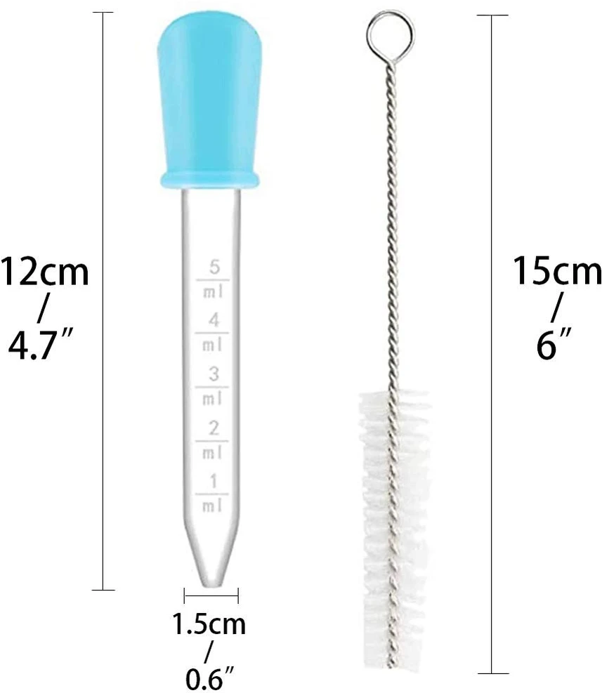 PEN 5 ml SILIKONINIS DALYTUVAS PIPETINIS PLASTIKINIS LAŠINtuvas KELIAS NAUDOJIMAS