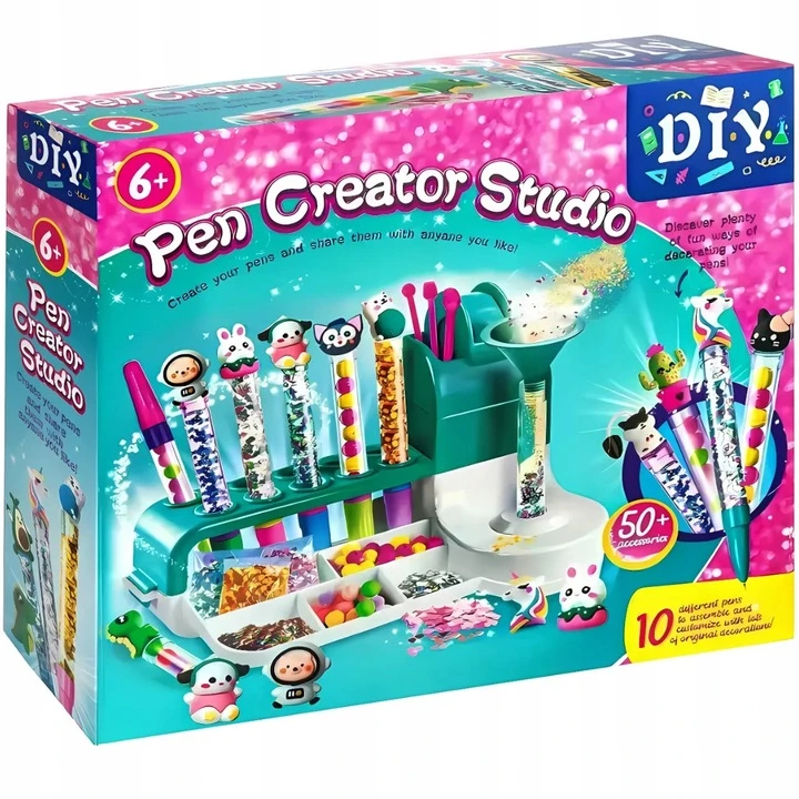 PEN FACTORY CREATIVE ART KIT „Pasidaryk pats“ tušinukų blizgučiai, skirti VAIKAMS