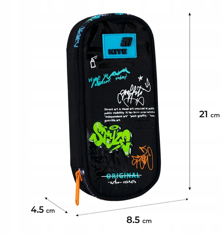 Penalas, dėklas berniukams, sulankstoma gatvės stiliaus Kite įrankių dėžė