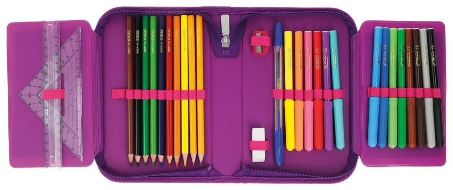Penalas su kanceliarinėmis priemonėmis Herlitz Butterflies