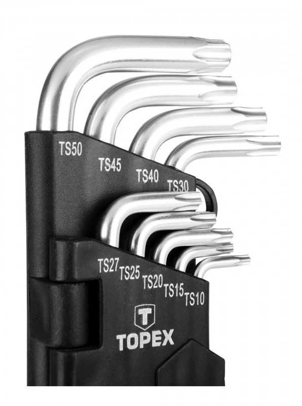 Penkiakampiai ilgieji raktai TOPEX 35D951 (9 vnt., TS10-TS50)