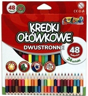 Penmate Kolori dvipusės spalvotos kreidelės, 48 spalvų