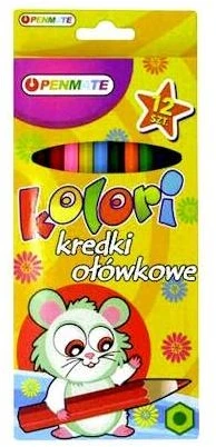 Penmate Spalvoti pieštukai 12 vnt.