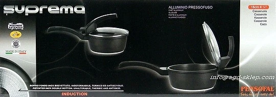 Pensofal puodas su dangčiu Suprema, 16 cm, 1.5 l