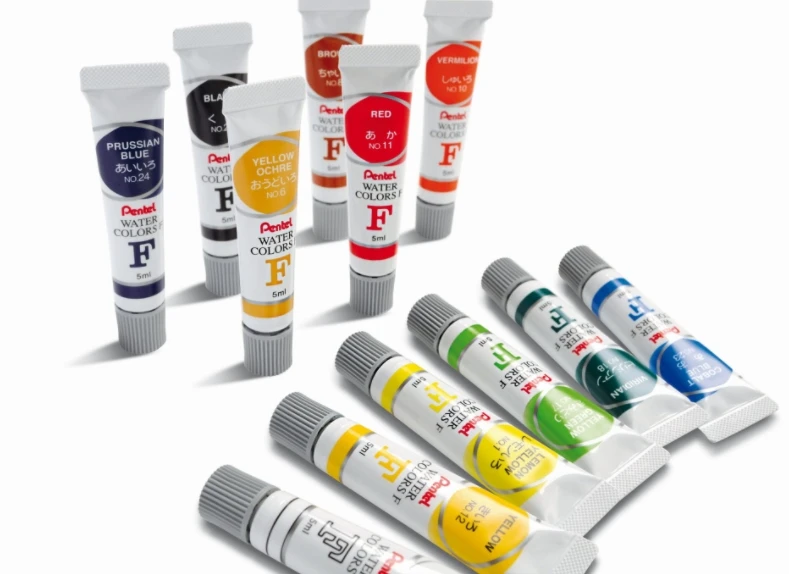 PENTEL akvareliniai dažai tūbelėse (12 col.) WFRS-12