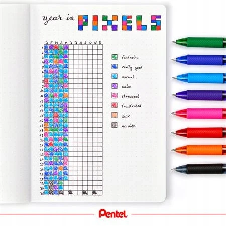 Gelinis rašiklis PENTEL ENERGELX, 0.7 mm., mėlyna