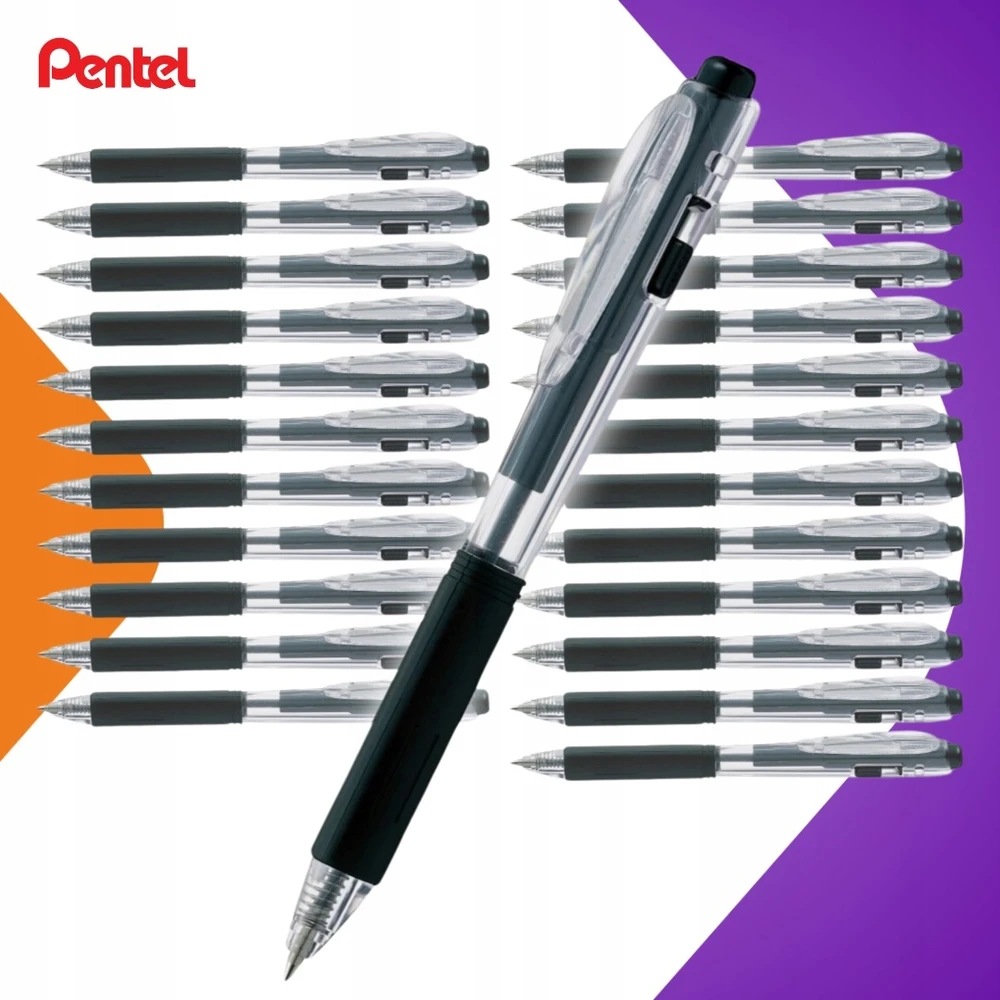 Pentel Bk-437 automatinis rašiklis, juodas