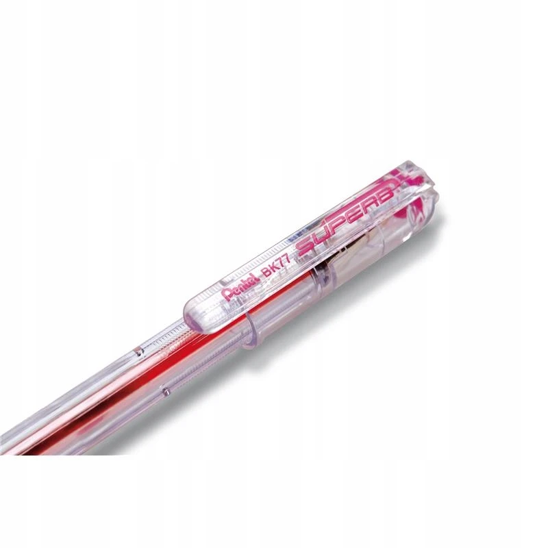 Pentel Bk77 rašiklis 0,7mm, rožinis, 5 vnt.