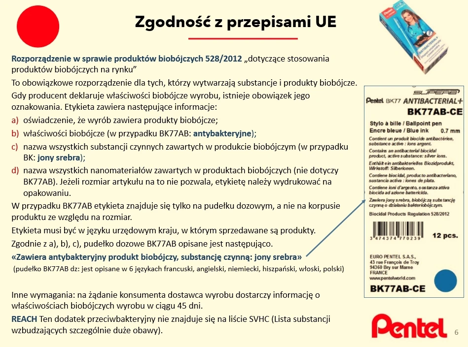Pentel Bk77 rašiklis su dangteliu, 0.7 mm, juodas