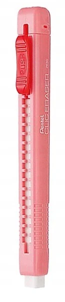 Pentel Clic Eraser Ze80 ištraukiama trintukas, rožinis dėklas