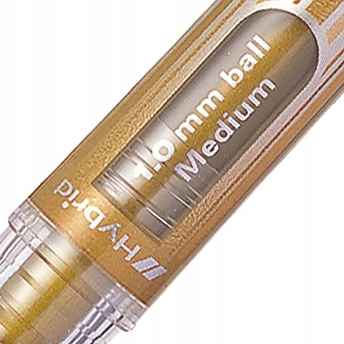 Pentel Hybrid Gel Grip Dx K230 1.0mm metalinis gelinis rašiklis, aukso spalvos