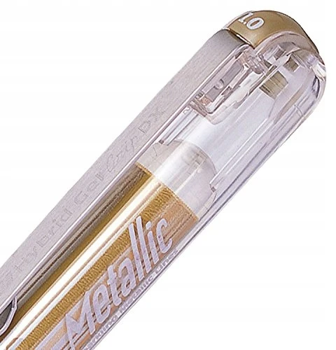 Pentel Hybrid Gel Grip Dx K230 1.0mm metalinis gelinis rašiklis, aukso spalvos