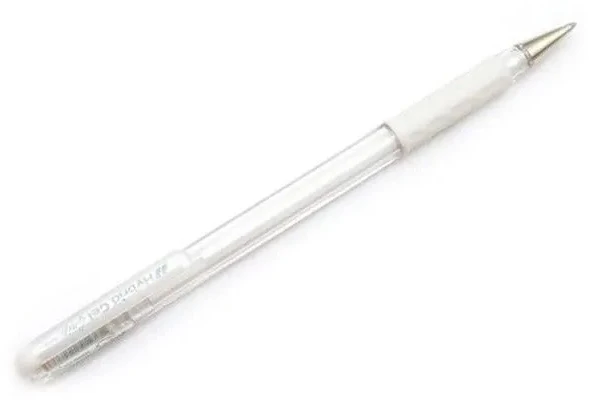 Pentel Hybrid K118 gelinis rašiklis, baltas