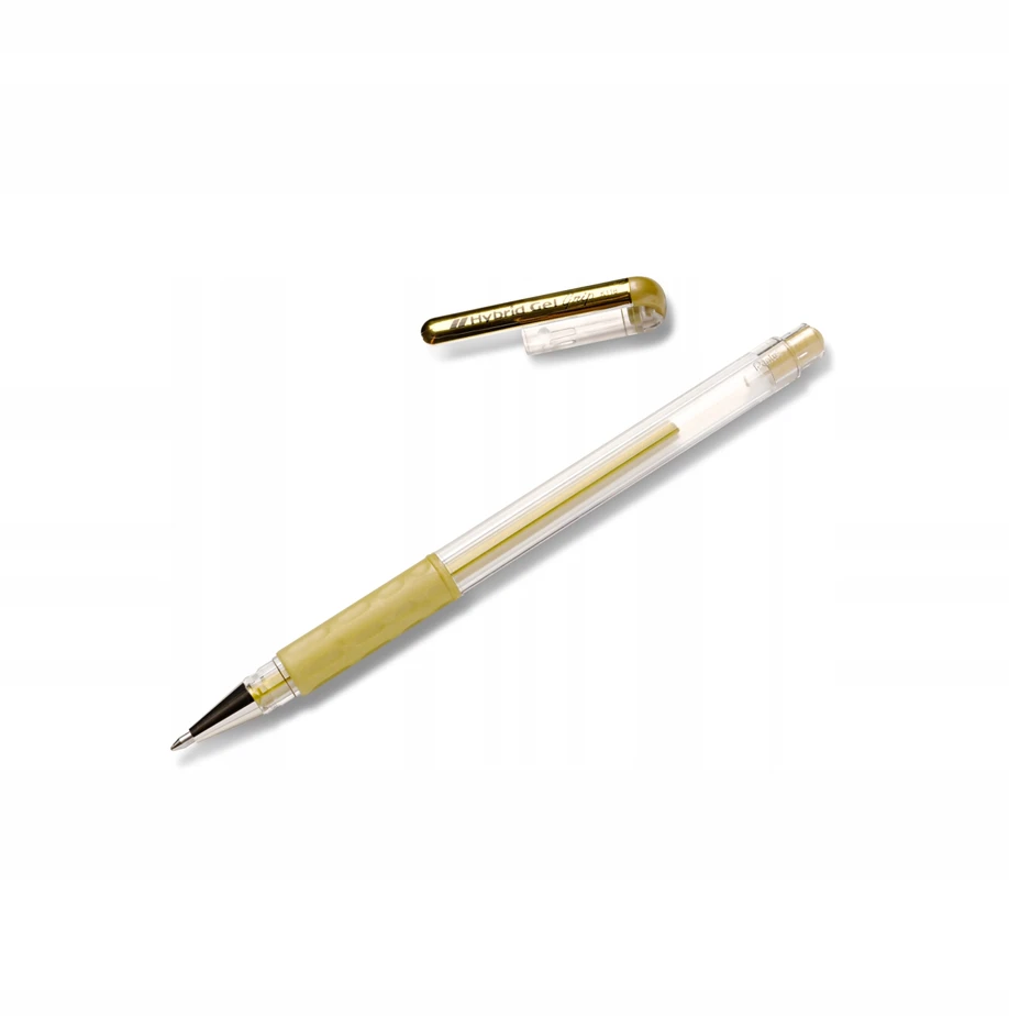Pentel Hybrid K118 gelinis rašiklis, metalinis auksas