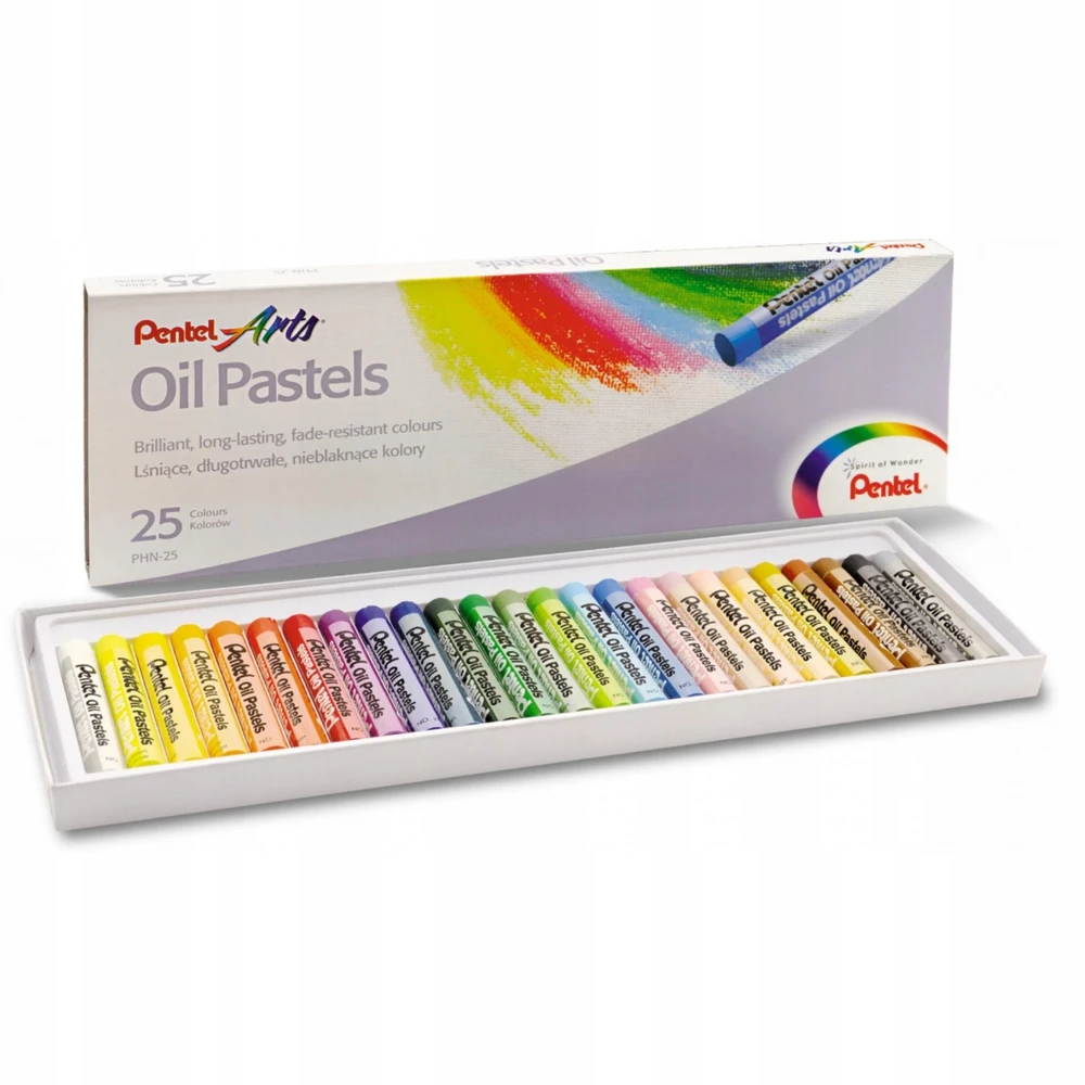 Aliejinės kreidelės PENTEL ARTS PHN4 25 spalvų