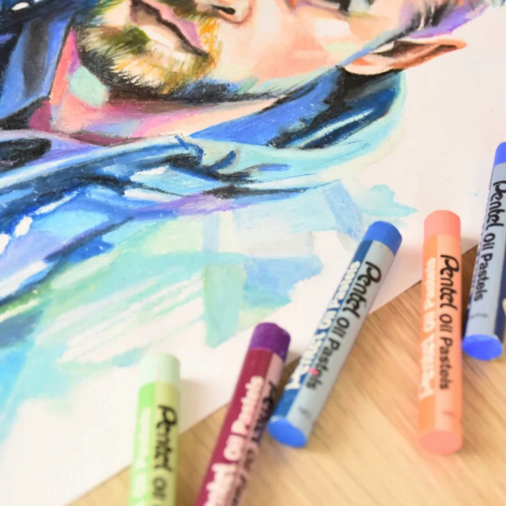 Aliejinės kreidelės PENTEL ARTS PHN4 25 spalvų