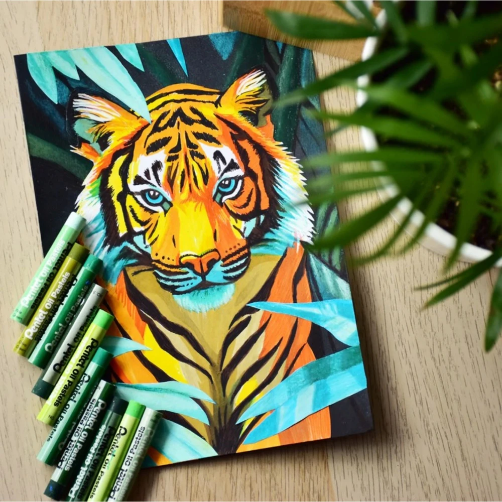 Aliejinės kreidelės PENTEL ARTS PHN4 25 spalvų