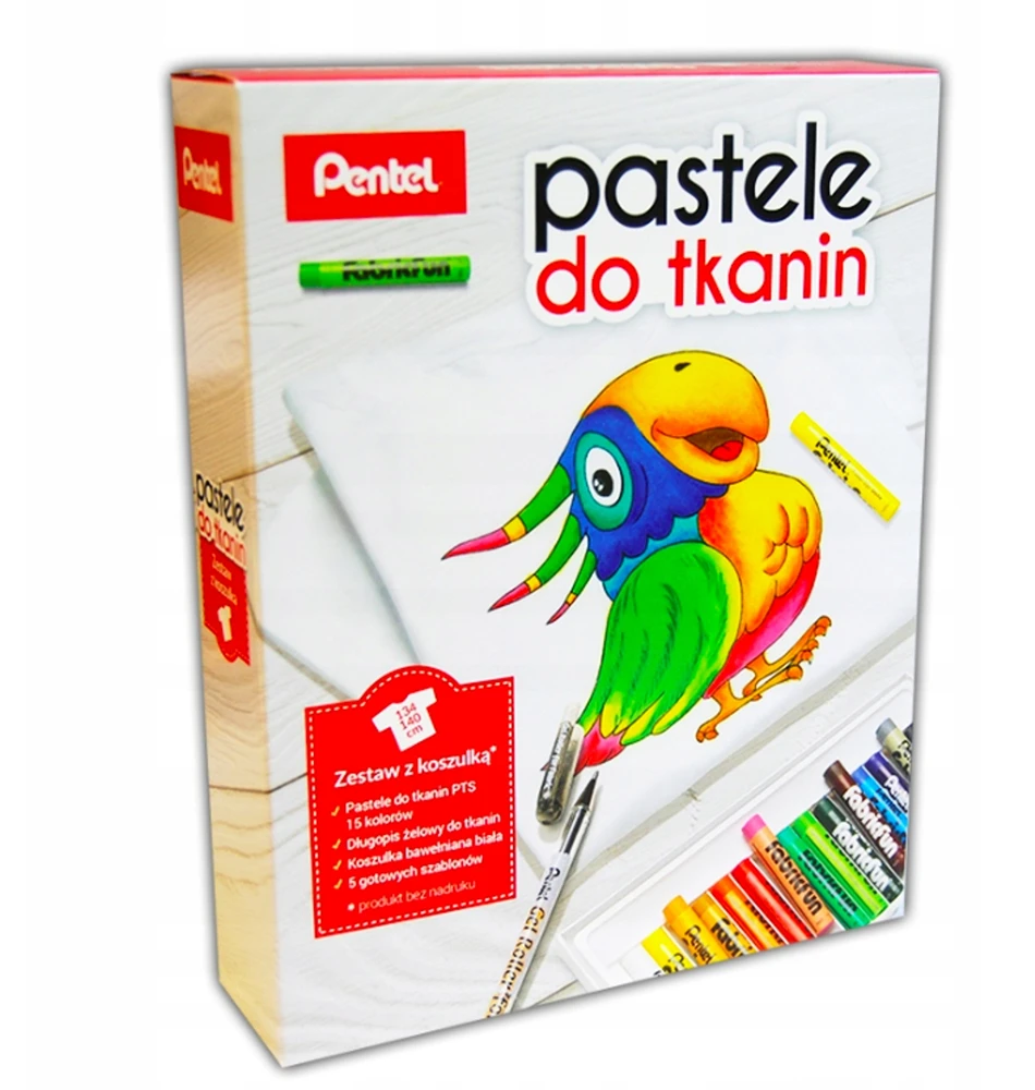 Pentel Pasteliniai Kreideliai Tekstilei - Sukurkite Unikalius Dizainus