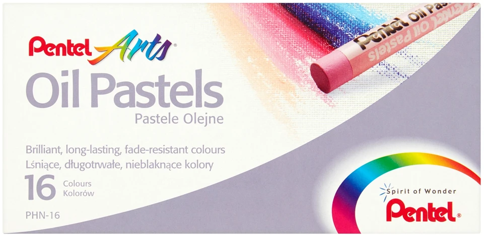 Pentel PHN aliejinės pastelės, 16 spalvų mišinys
