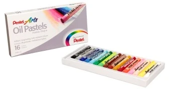 Pentel PHN aliejinės pastelės, 16 spalvų mišinys