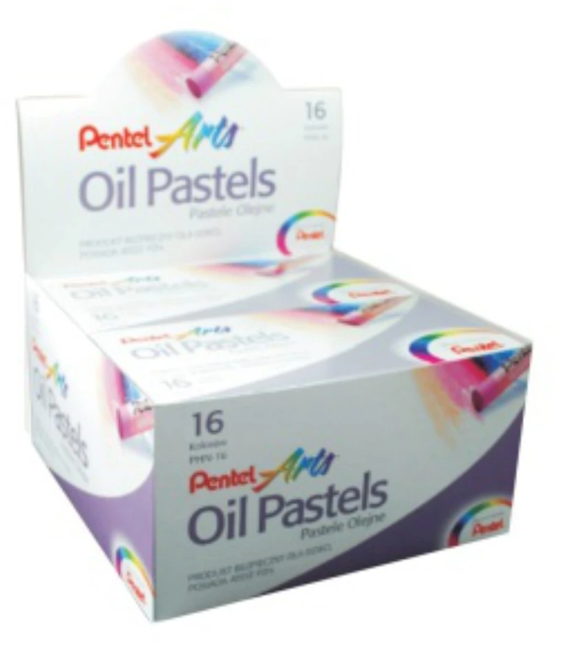 Pentel PHN aliejinės pastelės, 16 spalvų mišinys
