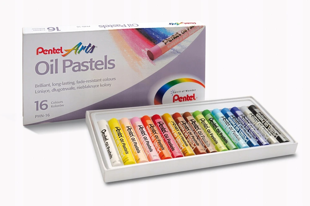 Pentel PHN aliejinės pastelės, 16 spalvų mišinys