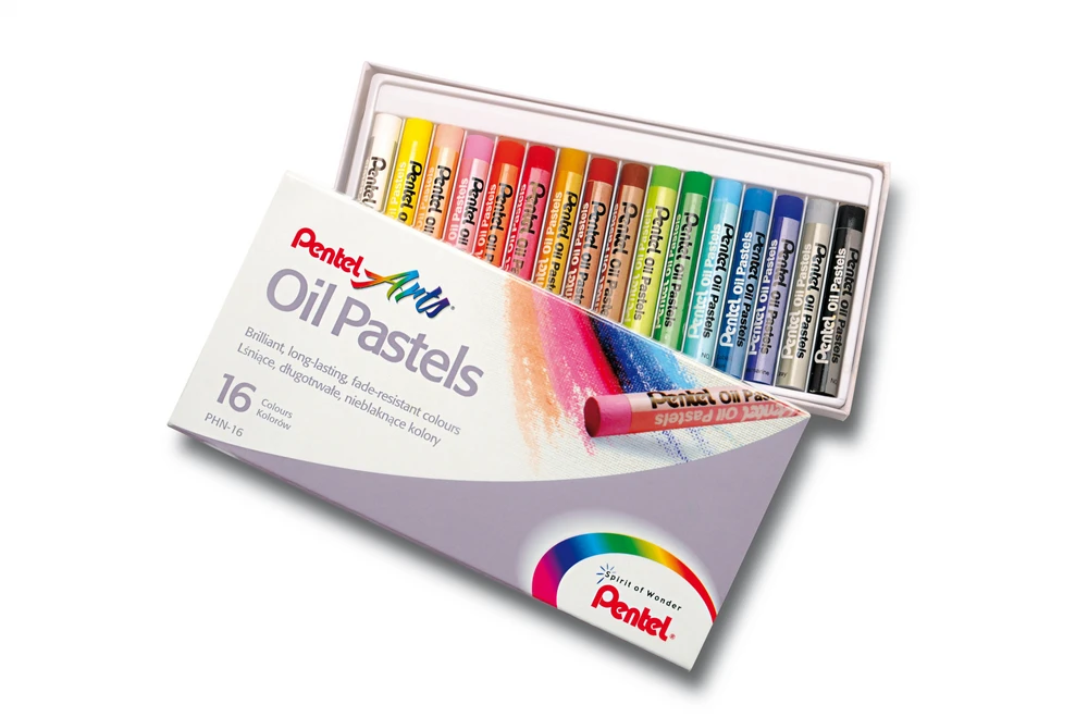 Pentel PHN aliejinės pastelės, 16 spalvų mišinys