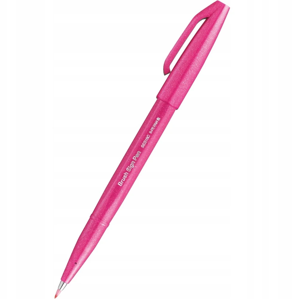 Pentel rašiklis su teptuku, rožinis