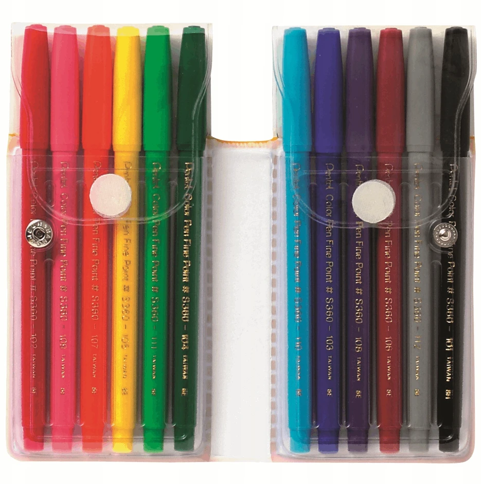 Flomasteriai PENTEL ARTS S360 1-2 mm