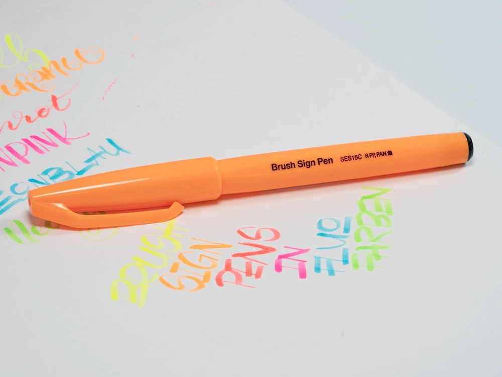 Pentel Sign flomasteris, fluorescencinis oranžinis