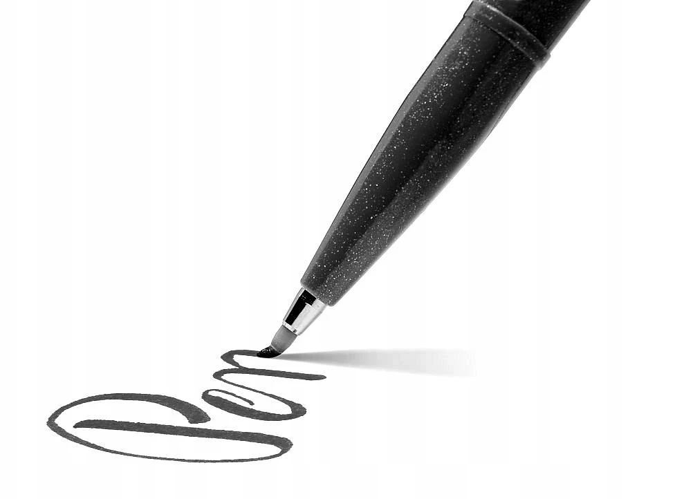 Pentel Sign Pen Ses15 žymeklis kaligrafijai, limonkinis