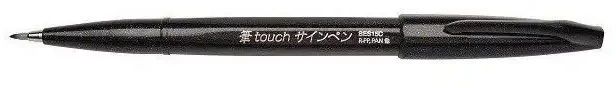 Pentel Sign Pen teptukas kaligrafijai, juodas