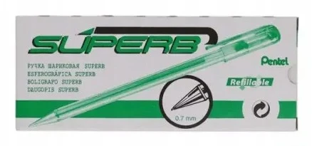 Pentel Superb rašiklis 0.7 mm, žalias