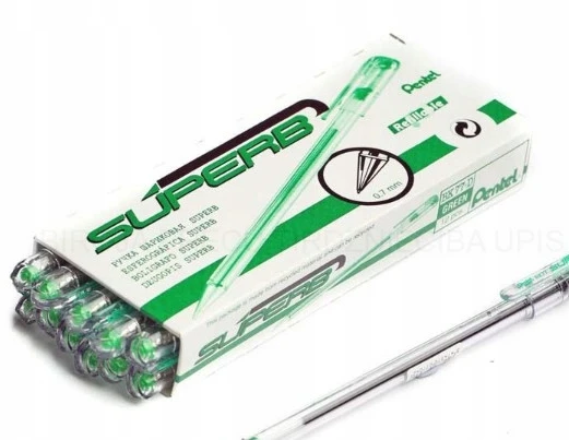 Pentel Superb rašiklis 0.7 mm, žalias