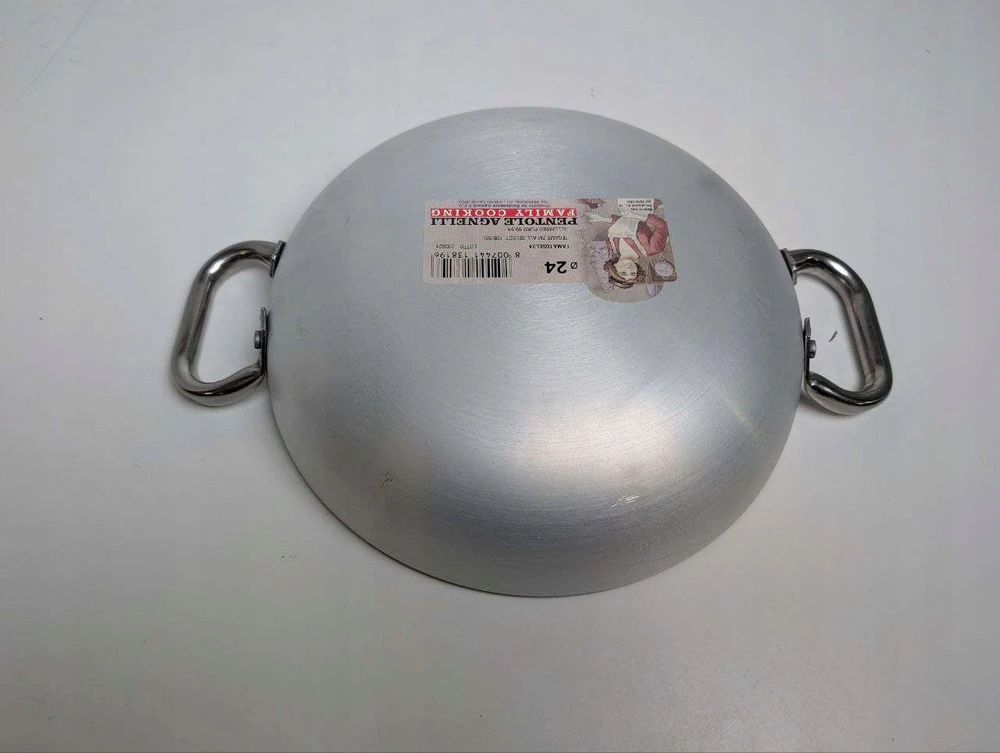 Pentole Agnelli FAMA10SEL24 aliuminio keptuvė 24 cm 2 rankenos plieno